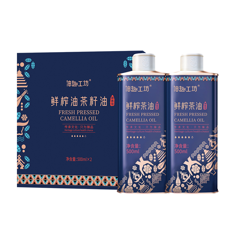有机鲜榨山茶油 500mL*2